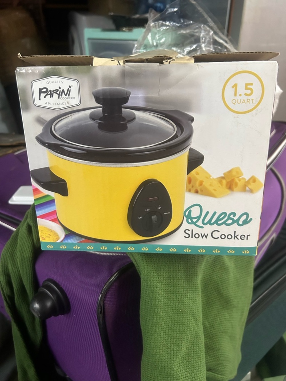 Yellow Mini Slow Cooker - Sauce & Dip Warmer